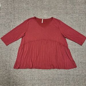 Mittoshop Deep Red Top
